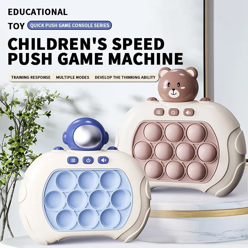 Quick Push Game Toy, Handheld Game For Kids Adults, Fast Push Bubble Game, Stress Light Up Game Toys, Console Puzzle Game Console Machine, Presents For Boys Girls Teens