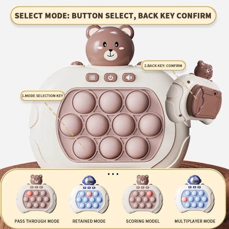 Quick Push Game Toy, Handheld Game For Kids Adults, Fast Push Bubble Game, Stress Light Up Game Toys, Console Puzzle Game Console Machine, Presents For Boys Girls Teens