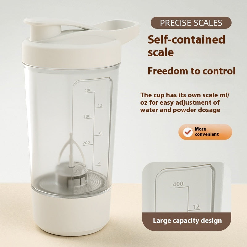 400ML 14oz Electric Protein Powder Mixing Cup Automatic Shaker Mixer Shake Bottle Milk Coffee Blender Kettle For Gym 1200mAh